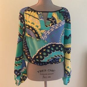 patterned blouse